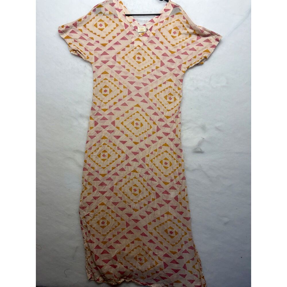 B.Yellowtail x Faherty XS 100% organic cotton  maxi dress